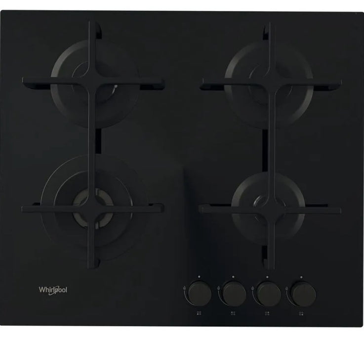 Whirlpool AKT 627/NB1 Черна Вградена 59 см Газова 4 зона(и)