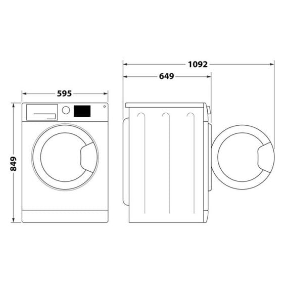 Сушилня WHIRLPOOL FFT M11 82 EE R, 8 кг, E, Термопомпа