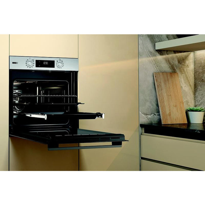 Фурна за вграждане Whirlpool OMSK58HU1SX , Push бутони , 71 , А+ , Hydrolitic