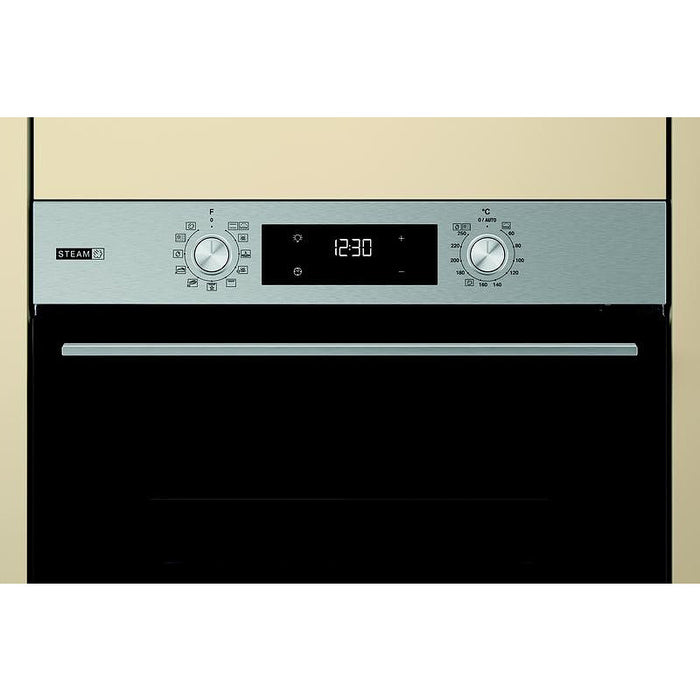 Фурна за вграждане WHIRLPOOL OMSK58RU1SX, 71 л, Пиролиза, А+, Push бутони