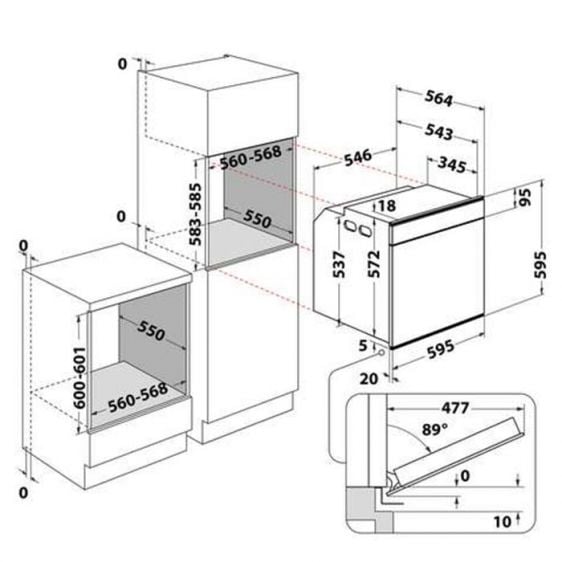 Фурна за вграждане WHIRLPOOL W7 OM4 4S1 P BL