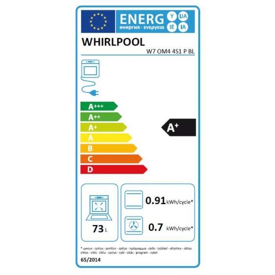 Фурна за вграждане WHIRLPOOL W7 OM4 4S1 P BL