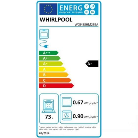 Фурна за вграждане WHIRLPOOL WOI4S8HM2SBA, 73 л, Hydrolitic