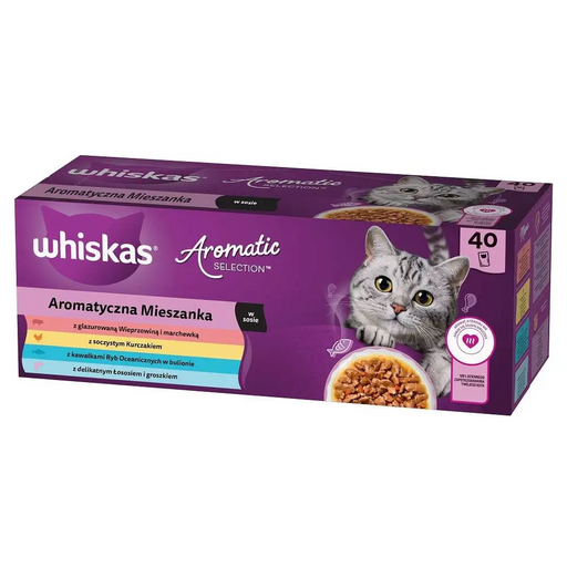 WHISKAS Aromatic selection Mix - мокра храна за котки