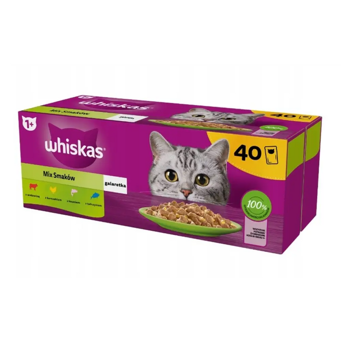 WHISKAS Mix Favorites в желе - мокра храна за котки