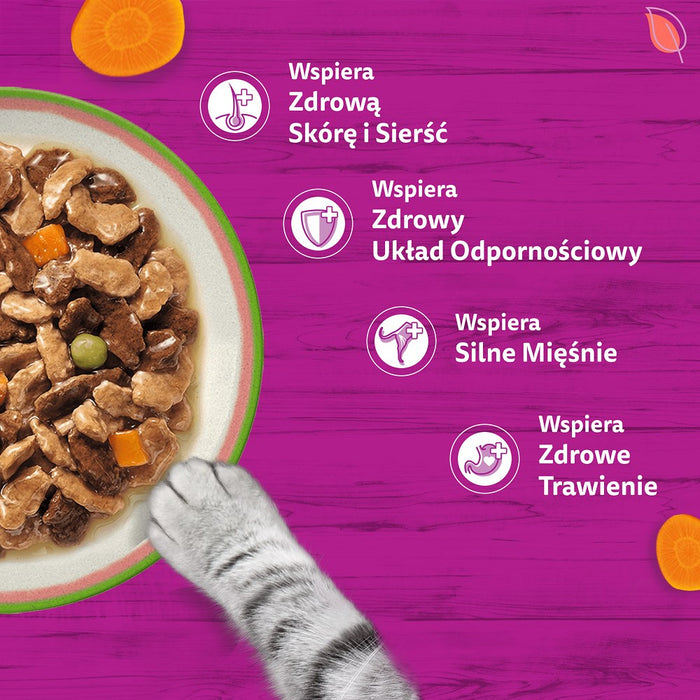 WHISKAS Tasty Mix Chef's Selection в сос – мокра храна за котки – 40x85 г