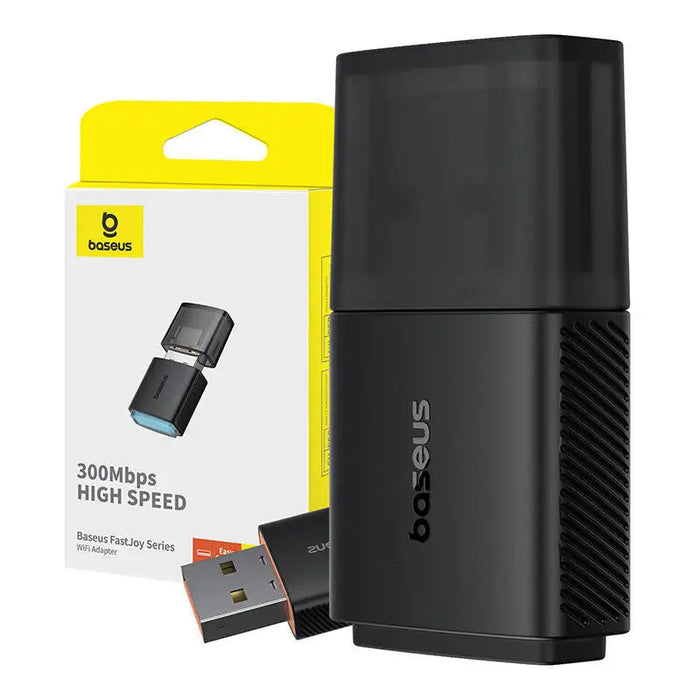 Wi-Fi адаптер Baseus FastJoy USB-A 300Mbps черен