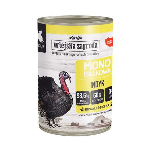 WIEJSKA ZAGRODA Monoprotein Turkey - мокра храна за котенца