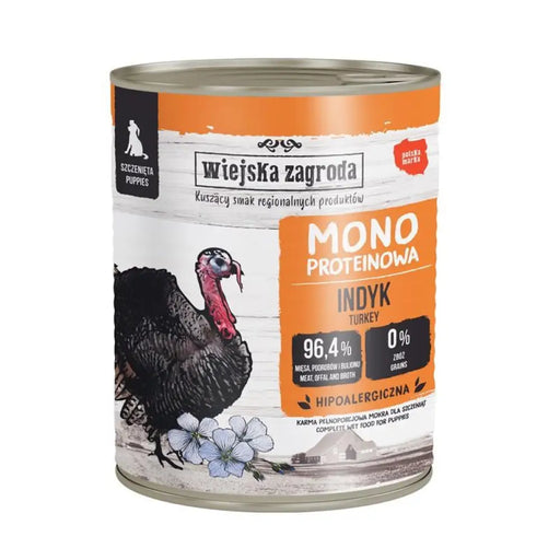 WIEJSKA ZAGRODA Monoprotein Turkey (puppy) - мокра храна