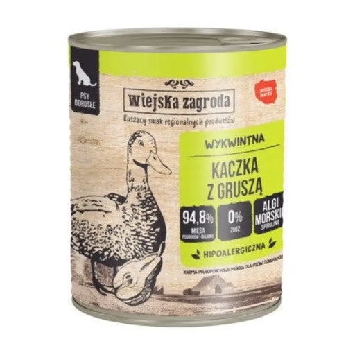 WIEJSKA ZAGRODA Патица с круша - мокра храна за кучета