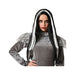 Wigs Бял Черен Вампир 60 cm