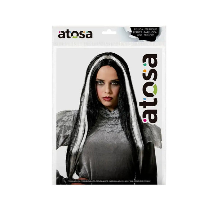 Wigs Бял Черен Вампир 60 cm