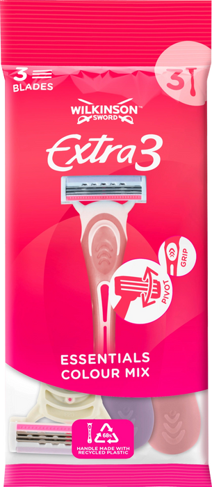 Дамска самобръсначка Extra 3 Essentials, 3 бр