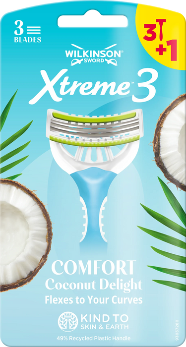 Еднократна самобръсначка Coconut, 4 бр