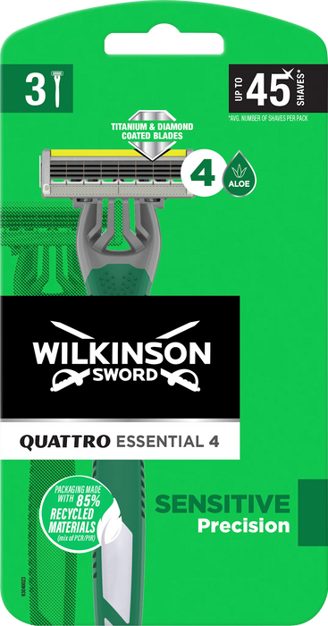 Еднократна самобръсначка Essentials 4, 3 бр