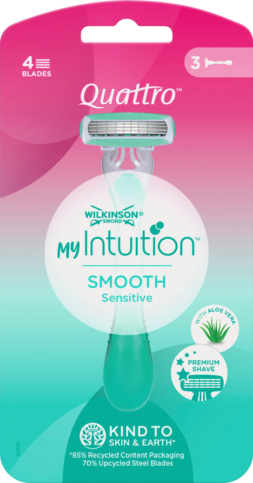 Еднократна самобръсначка Quattro Smooth Sensitive, 3 бр