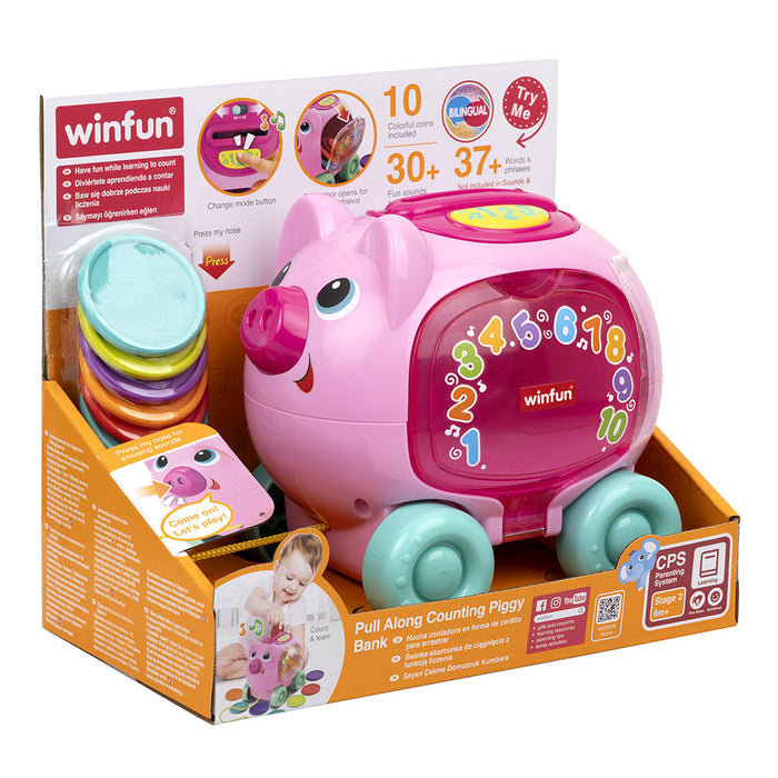 WINFUN Прасенце Касичка за Дърпане