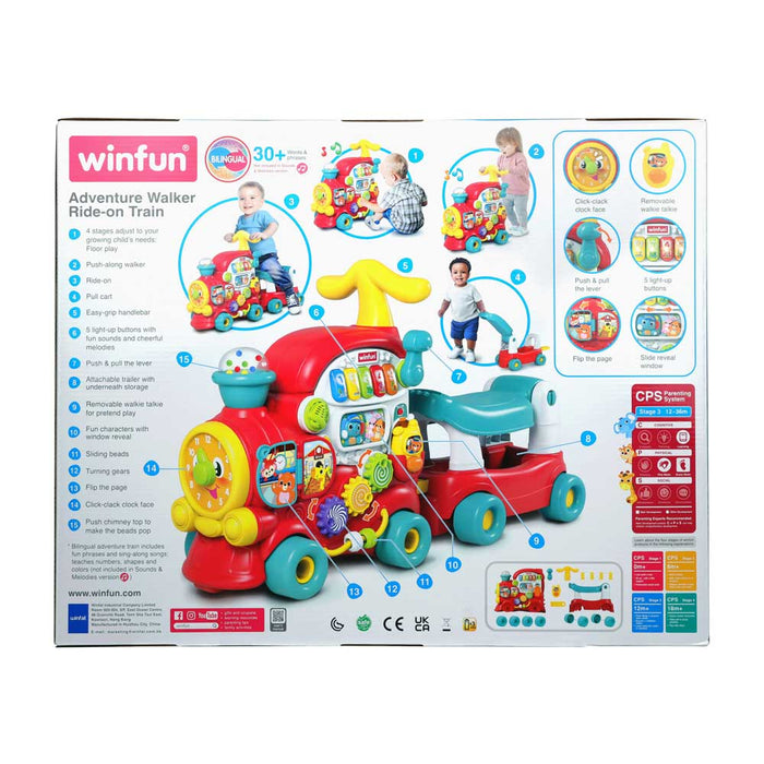 WINFUN Влакче Проходилка Ride-On с Активности