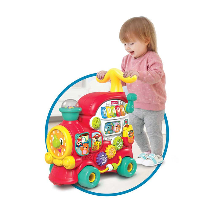 WINFUN Влакче Проходилка Ride-On с Активности