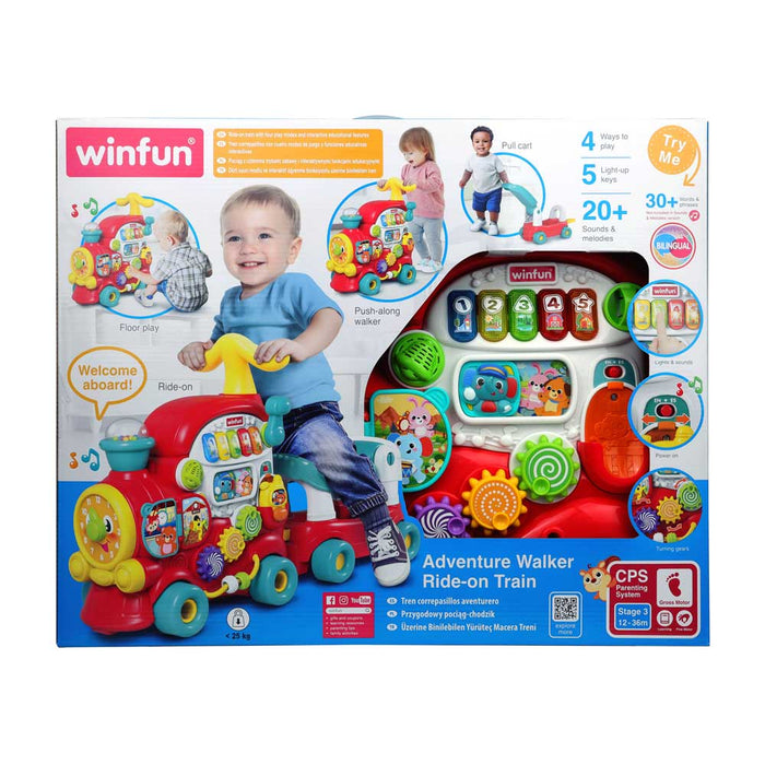 WINFUN Влакче Проходилка Ride-On с Активности
