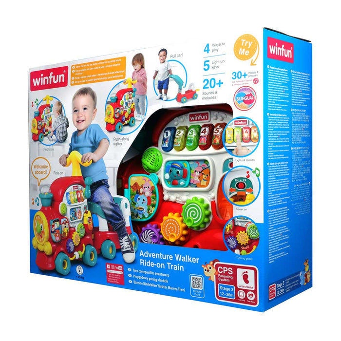 WINFUN Влакче Проходилка Ride-On с Активности