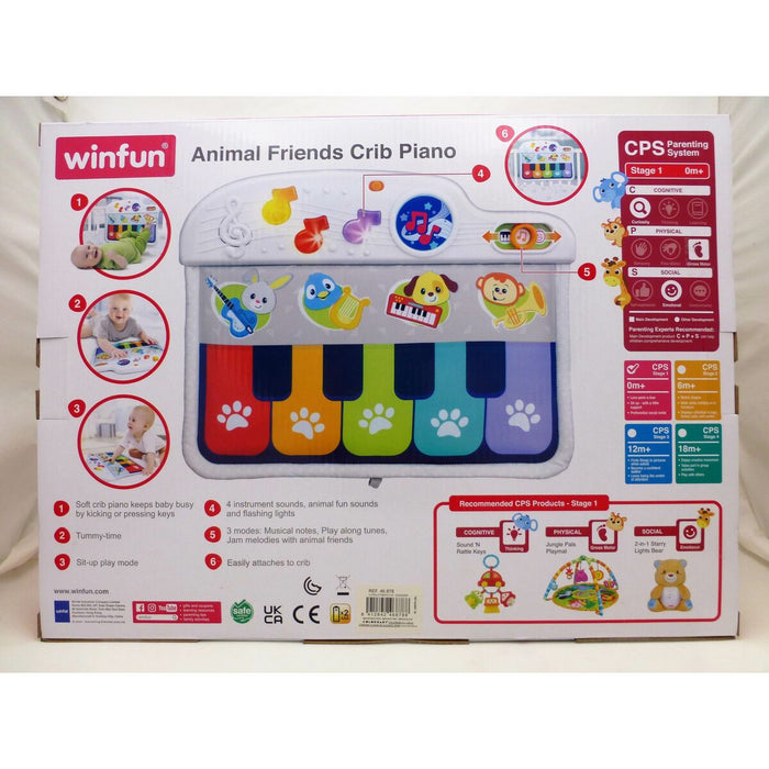 Интерактивно Пиано за Бебета Winfun 42 x 3 x 32 cm (4 броя)