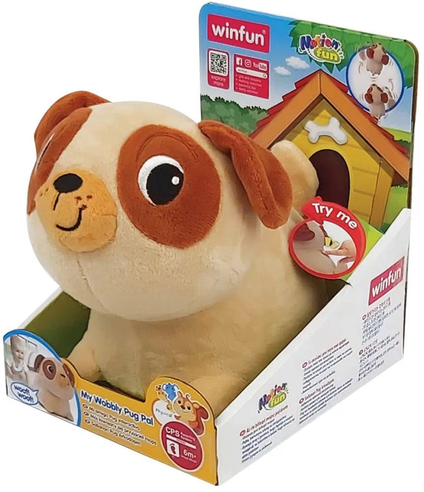 Интерактивна плюшена играчка WinFun - Мопс