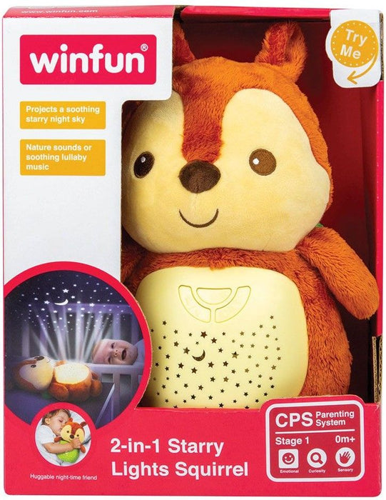 Плюшена играчка с прожектор WinFun - Катеричка