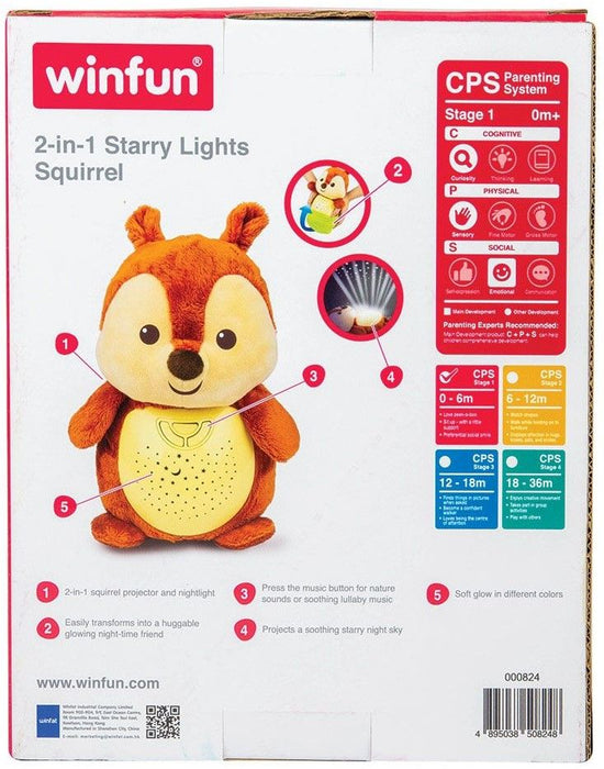 Плюшена играчка с прожектор WinFun - Катеричка