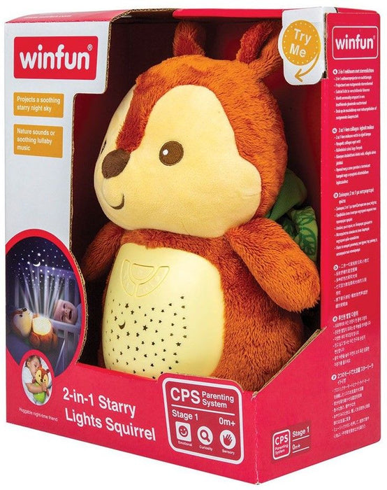 Плюшена играчка с прожектор WinFun - Катеричка