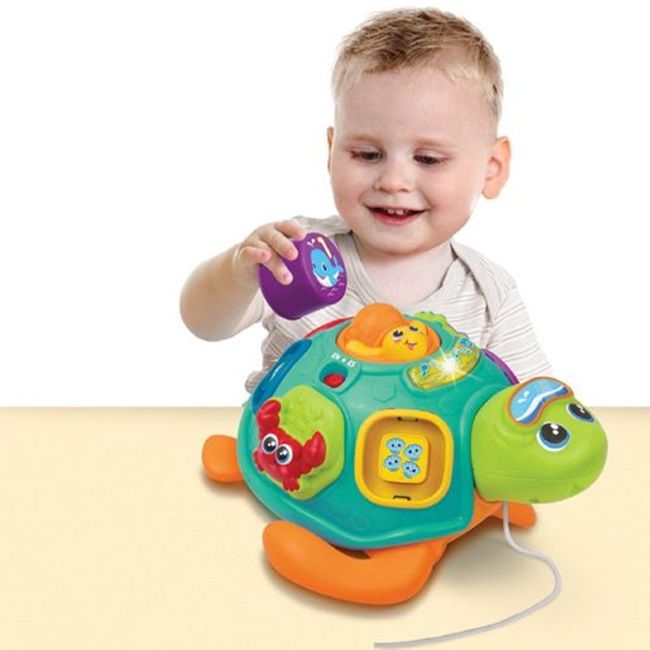 Образователна електронна играчка WinFun - Костенурка-сортер