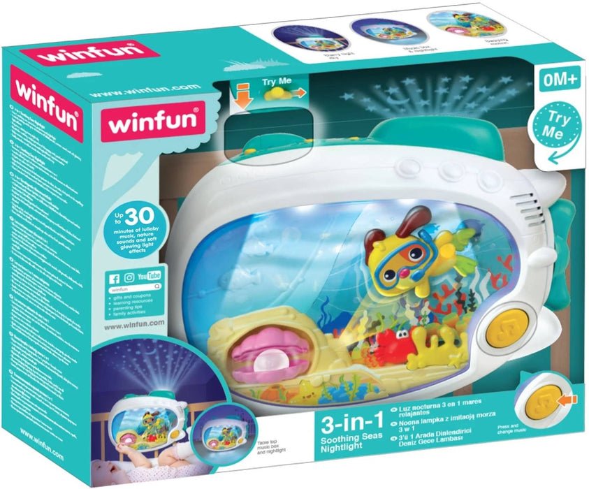 Нощна лампа 3 в 1 Winfun - Soothing Seas Nightlight