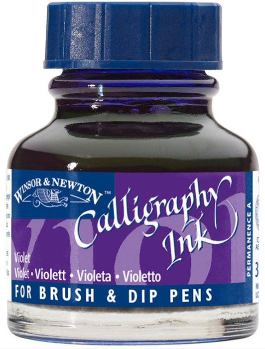 Калиграфски туш Winsor & Newton - Виолетов, 30 ml