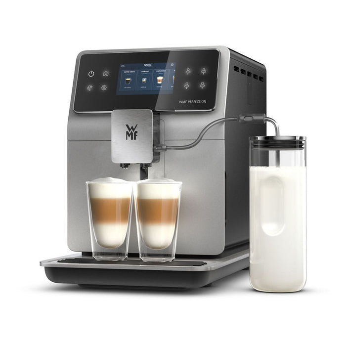 Кафеавтомат WMF PERFECTION 760 CP823A10 2000.00 ml, АВТОМАТИЧНА КАПУЧИНО СИСТЕМА, 15.00 bar, ОПЦИЯ ЗА МЛЯНО КАФЕ, СИВ/ЧЕРЕН