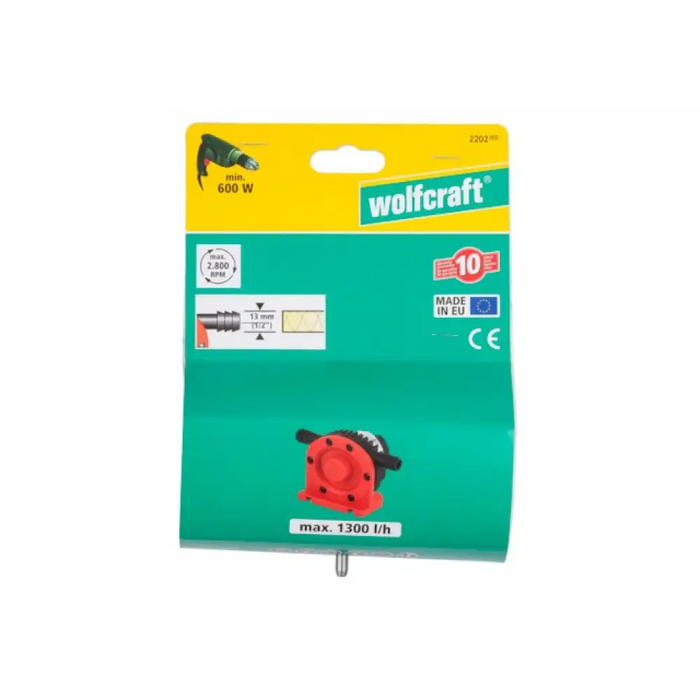 Wolfcraft 2202000 - Помпа с пластмасов корпус (1300 l/h)