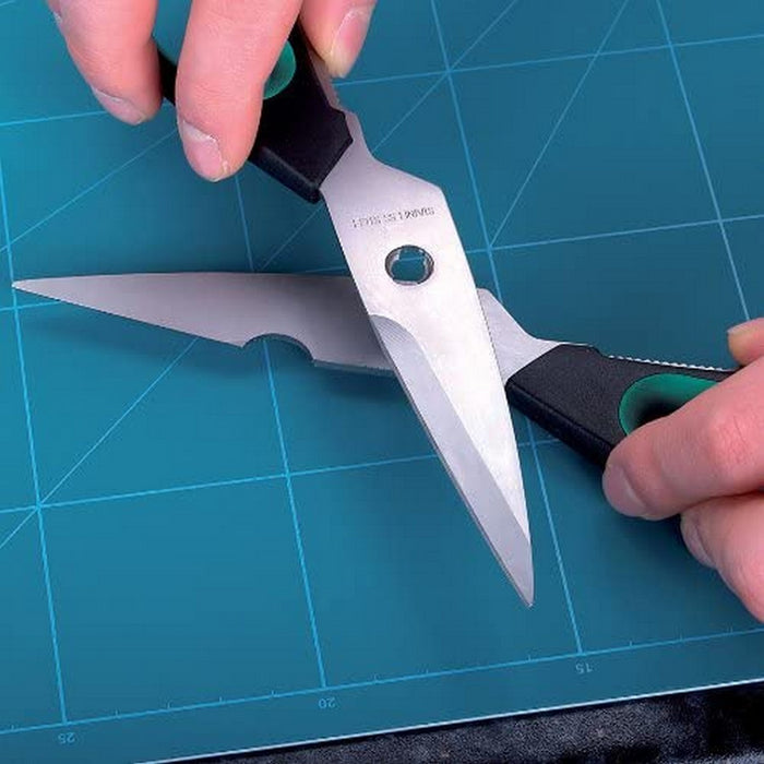 Ножици Wolfcraft Мултифункционалност Стомана Зелен (21,5 cm)