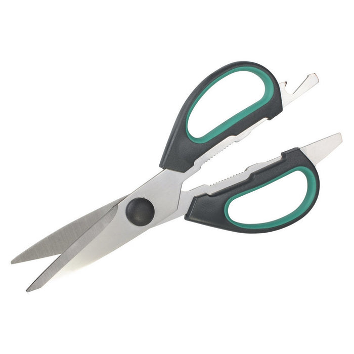 Ножици Wolfcraft Мултифункционалност Стомана Зелен (21,5 cm)