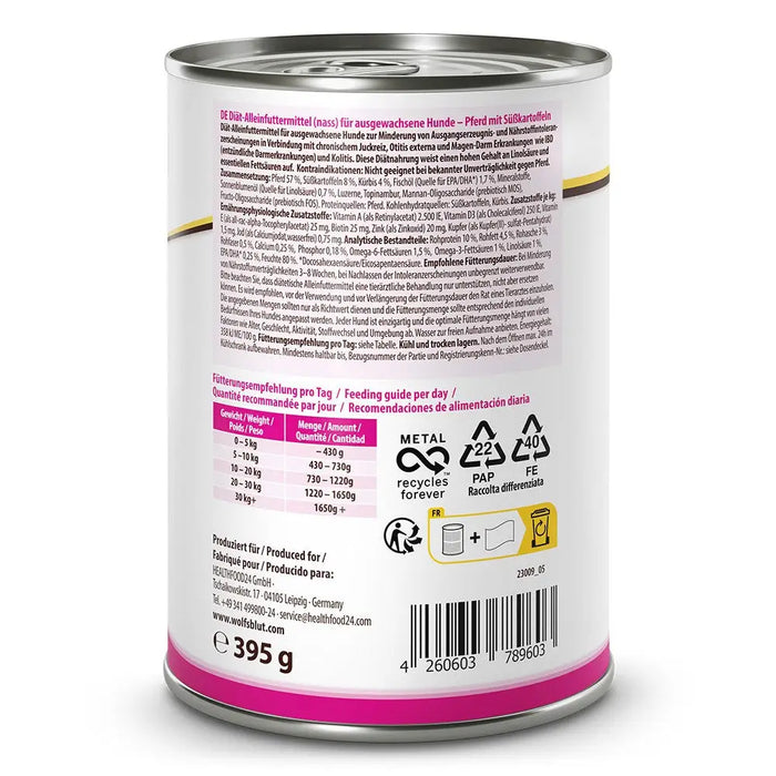 WOLFSBLUT VetLine Hypoallergenic Horse - мокра храна