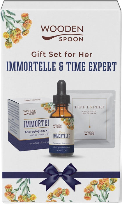 Wooden Spoon Immortelle & Time Expert Дамски комплект, 3 части