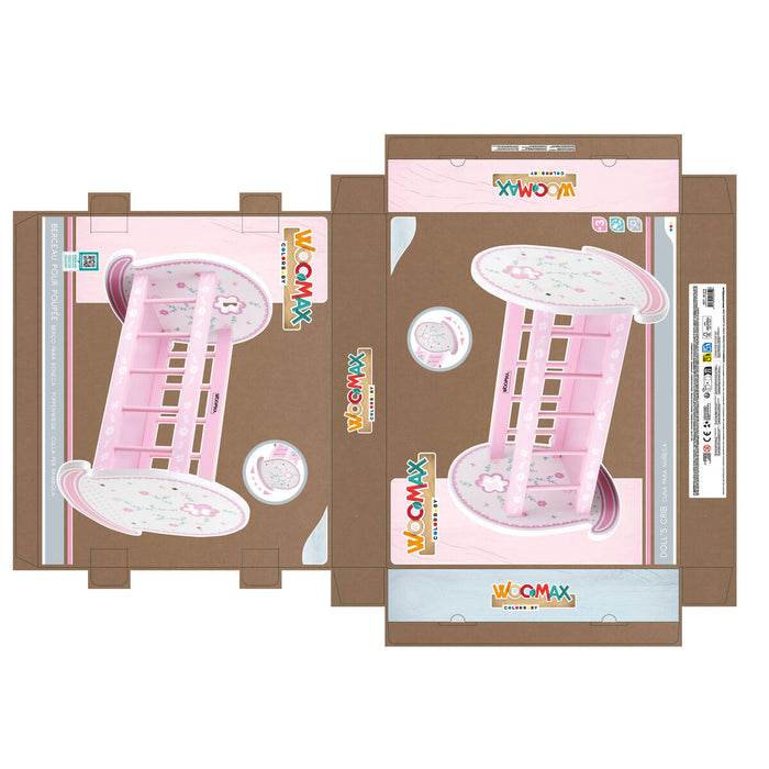 Люлка за кукли Woomax 2 броя 47 x 35 x 35 cm