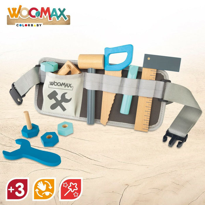 Инструменти за играчки Woomax 12 Части 31 x 14 x 2,5 cm 6 броя