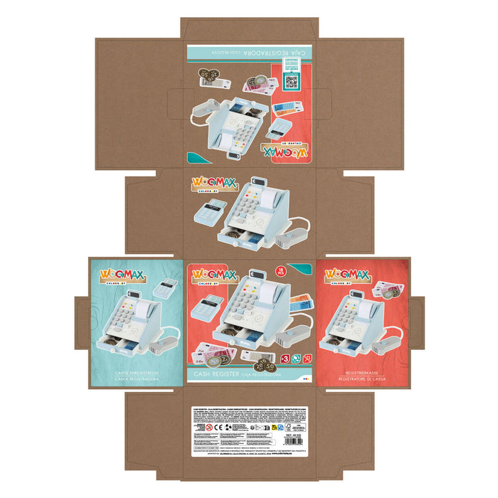 Играчка, Касов Апарат Woomax 18 Части 4 броя 18 x 15 x 18 cm