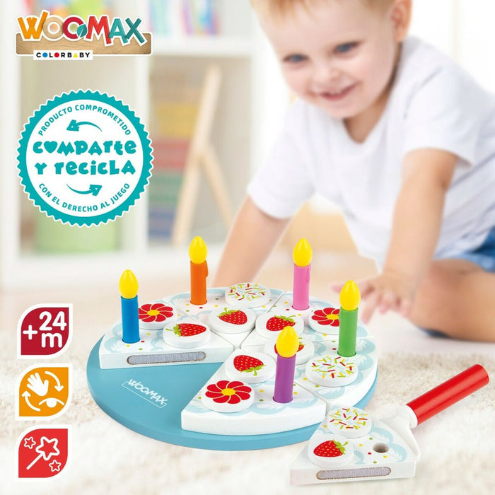Дървена Игра Woomax Tarta 26 Части (6 броя)