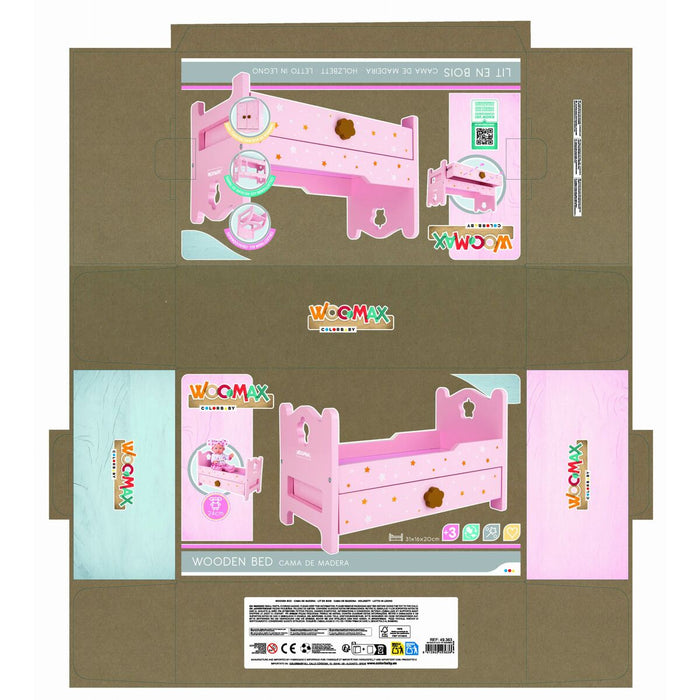 Легло Woomax Розов 4 броя 31 x 20 x 16 cm