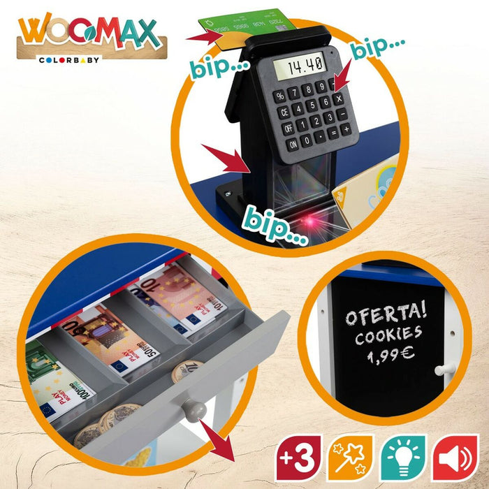 Супермаркет за Играчки Woomax 28 Части 48 x 70 x 30 cm