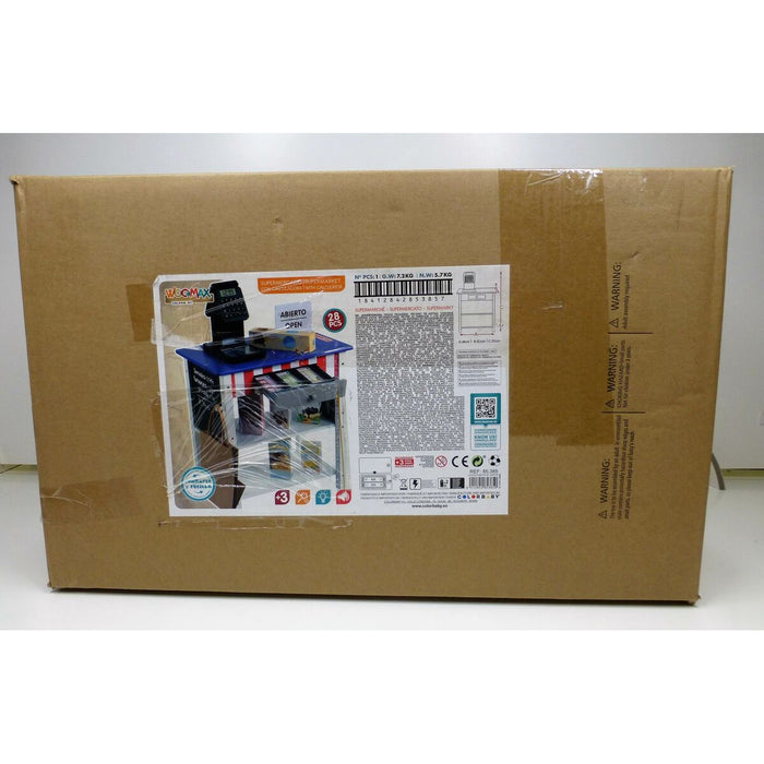 Супермаркет за Играчки Woomax 28 Части 48 x 70 x 30 cm