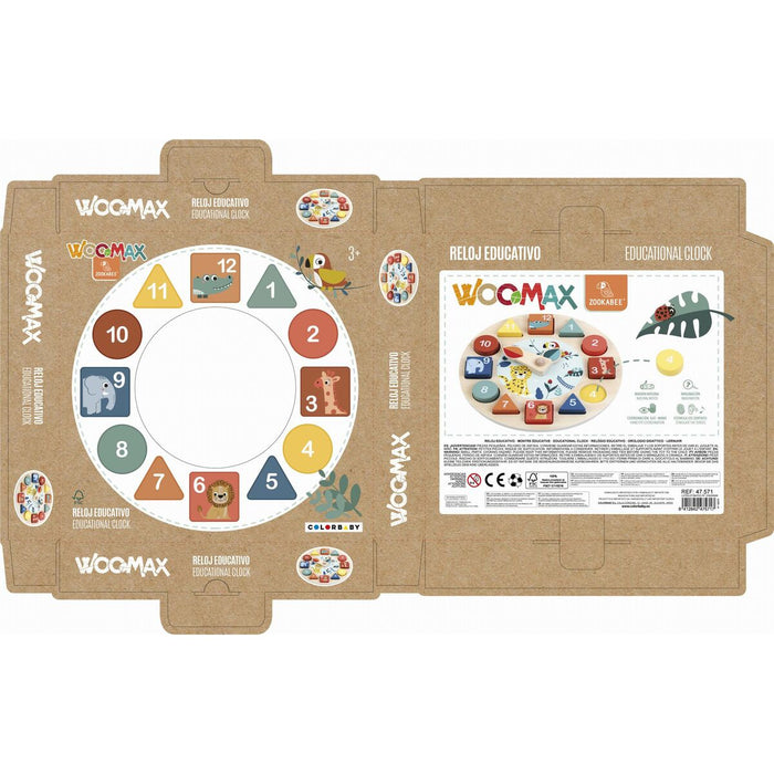 Образователна Игра Woomax Животни Часовник (6 броя)