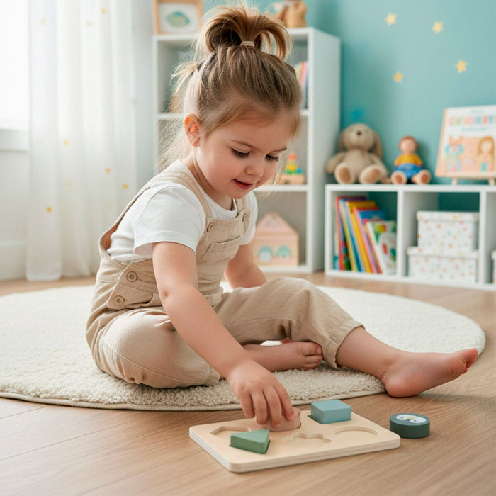 Дървена Игра Woomax 22 x 22 x 6 cm (2 броя)