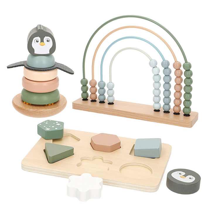 Дървена Игра Woomax 22 x 22 x 6 cm (2 броя)