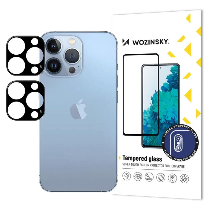 Wozinsky Full Camera Glass за iPhone 17 черен комплект от 2